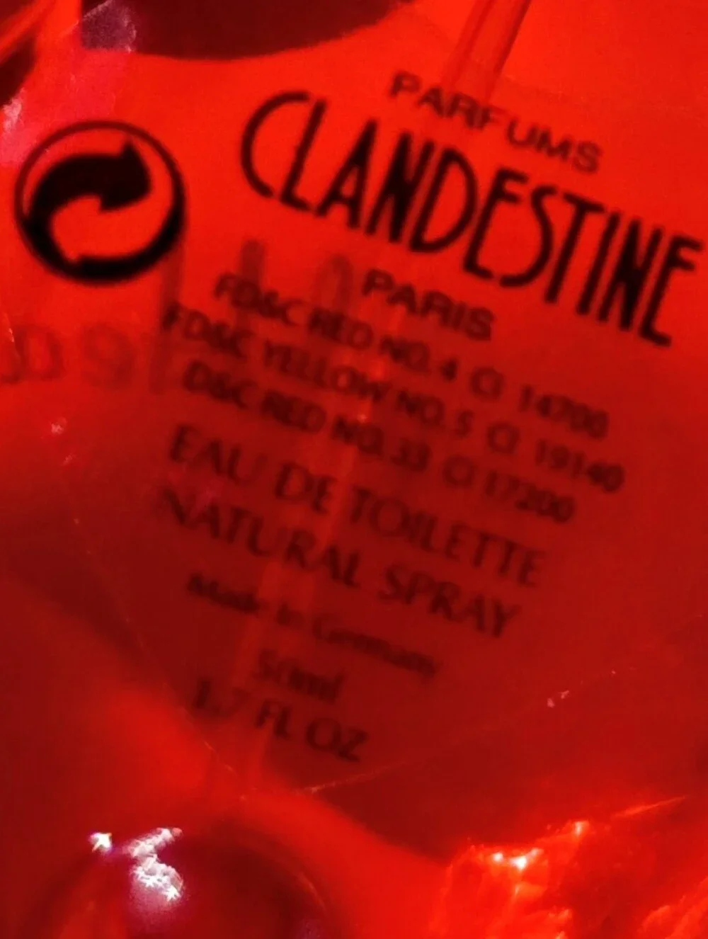 Angel Heart By Clandestine Women's Red Heart-Shaped EDT Fragrance Bottle 1.7 OZ